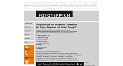 Desktop Screenshot of fototeppich.de